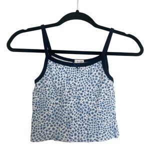 Brandy Melville Blue and White Tank